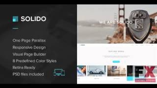 Preview Solido - Responsive One Page Multi-Purpose Theme TFo