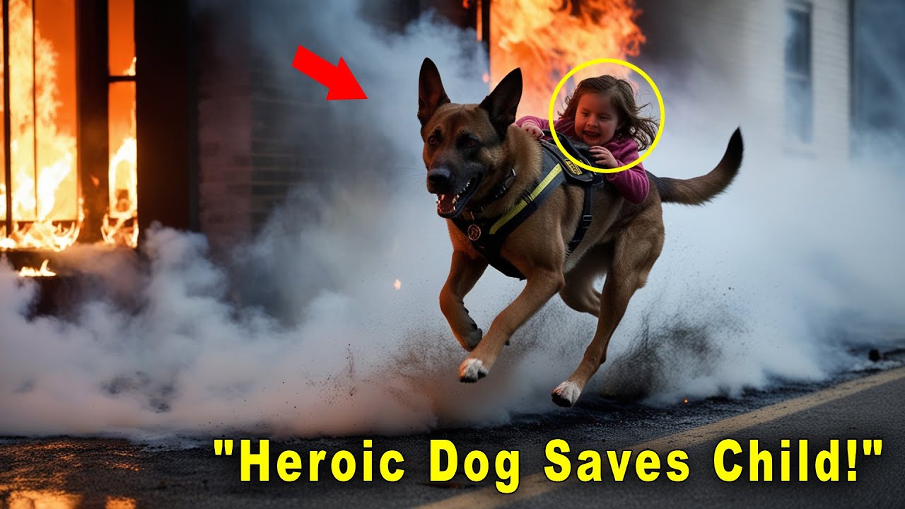 A K9 dog saves a child from a burning building but what happens next is ...