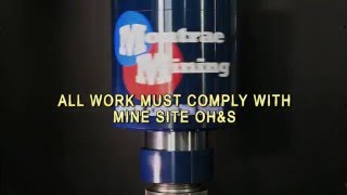 Placing Shock Cusion Sub On Rig - Montrae Mining