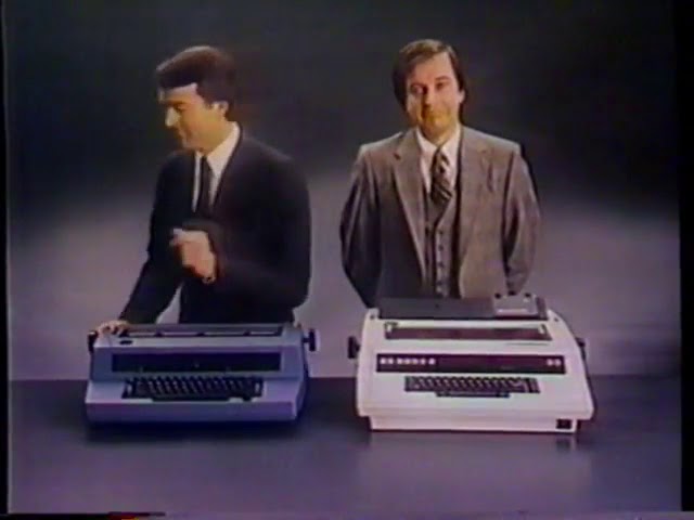 1982 Xerox 610 Memorywriter Typewriter TV Commercial - YouTube