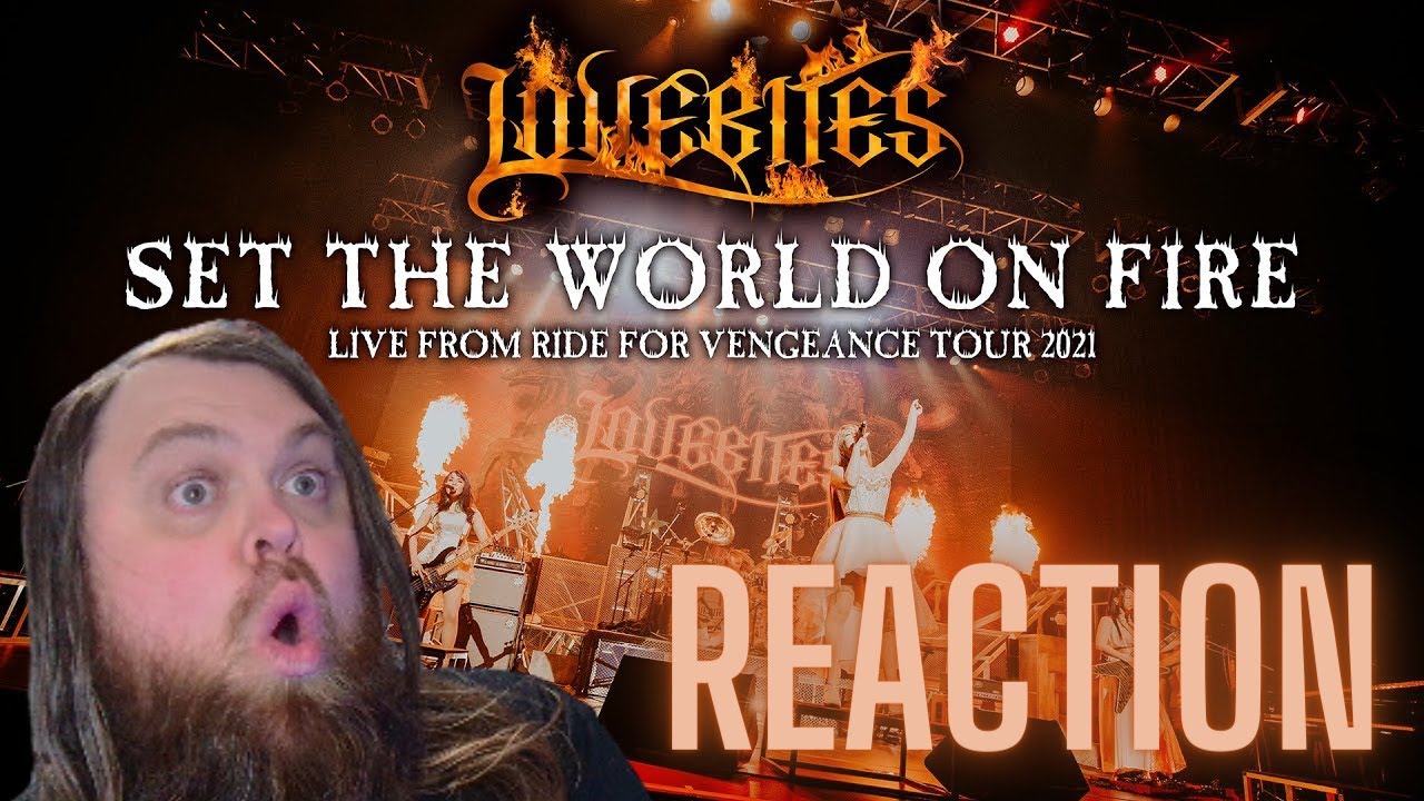 Heaviest Song Yet! LOVEBITES Set The World On Fire (REACTION) YouTube