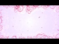 4K White & Pink Floral & Leaves Frame Background UHD Animation AA VFX