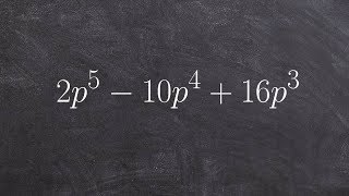 How to divide out the GCF to factor a polynomial to higher powers