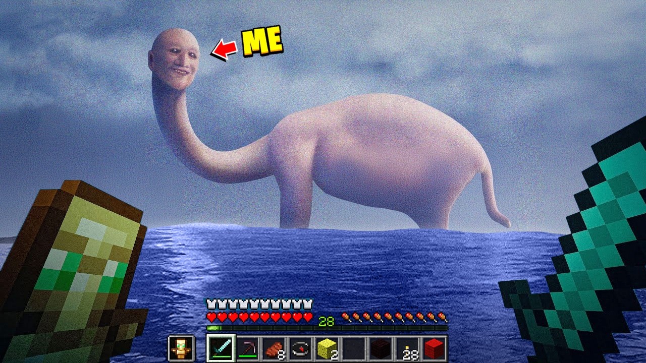 Trolling My Friend as FAR SEA MONSTERS in Minecraft