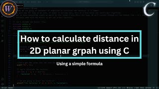 📊 Calculating Distance Between 2 Points in 2D Graph using C || Detailed Bangla Coding Tutorial 💻