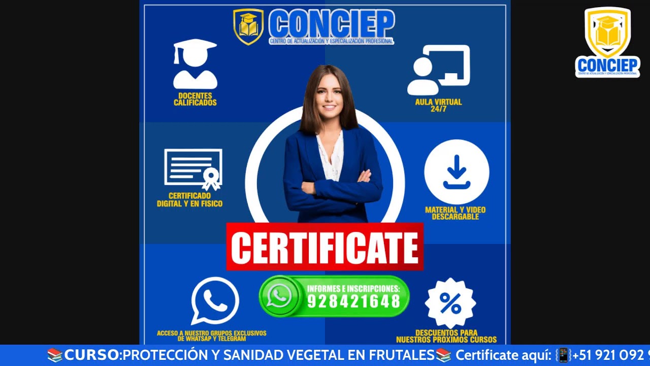 📚𝗖𝗨𝗥𝗦𝗢:PROTECCIÓN Y SANIDAD VEGETAL EN FRUTALES📚