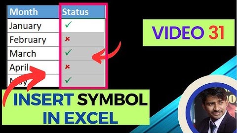 How to Insert Symbol in Excel