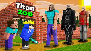 Saving All Famous Titans From Scary Entities In Minecraft!!! screenshot 5