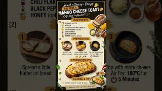5-Minute Café Style Mango Toast #mangorecipe#easyrecipe#cafestyle#5minrecipe#shorts