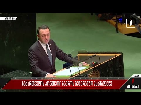 საქართველოს პრემიერი გაერო-ს გენერალურ ასამბლეაზე