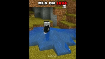 MLG on Java vs Bedrock 💀 #minecraft