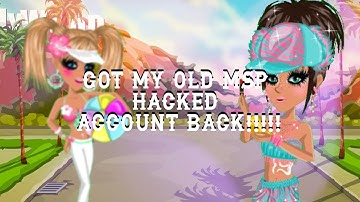 GOT MY OLD MSP ACCOUNT BACK!!!!
