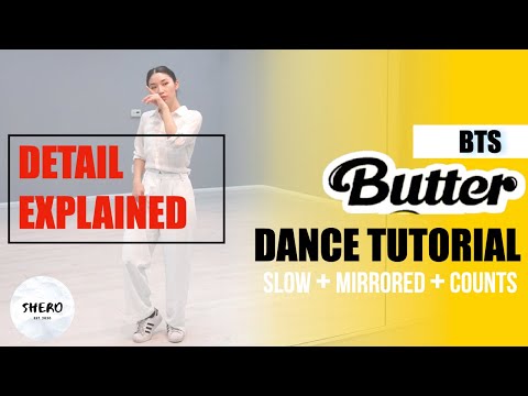 BTS (방탄소년단) – "Butter" Dance Tutorial (Slow + Mirrored + Explanation) | SHERO