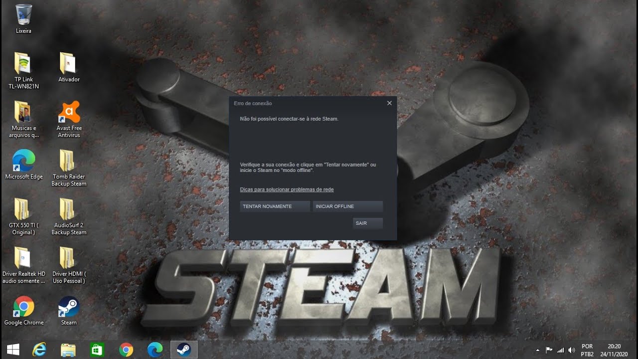 RESOLVIDO - Erro Steam não Grava Login e Senha 