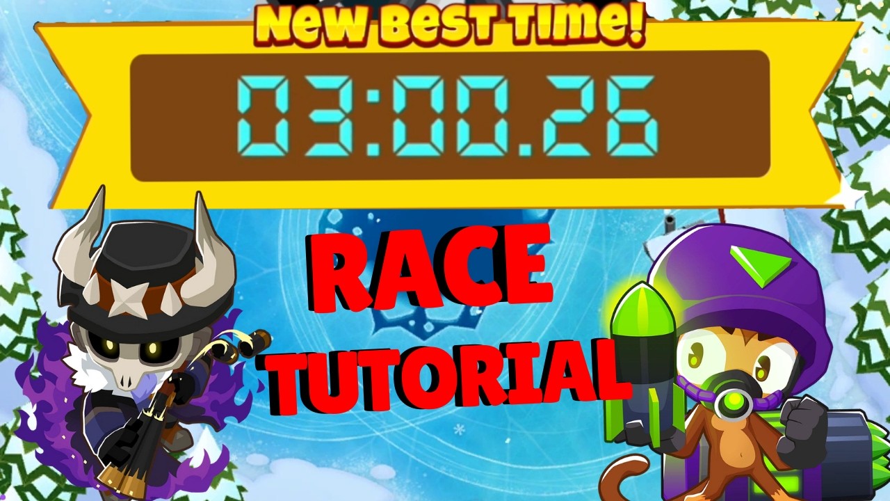 BTD6 Race Mobile Friendly Tutorial | Guide | Guns Blazing