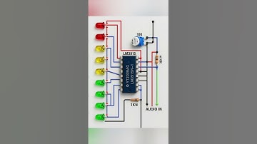 music level indicator circuit using IC #circuitbasics #musiclevel