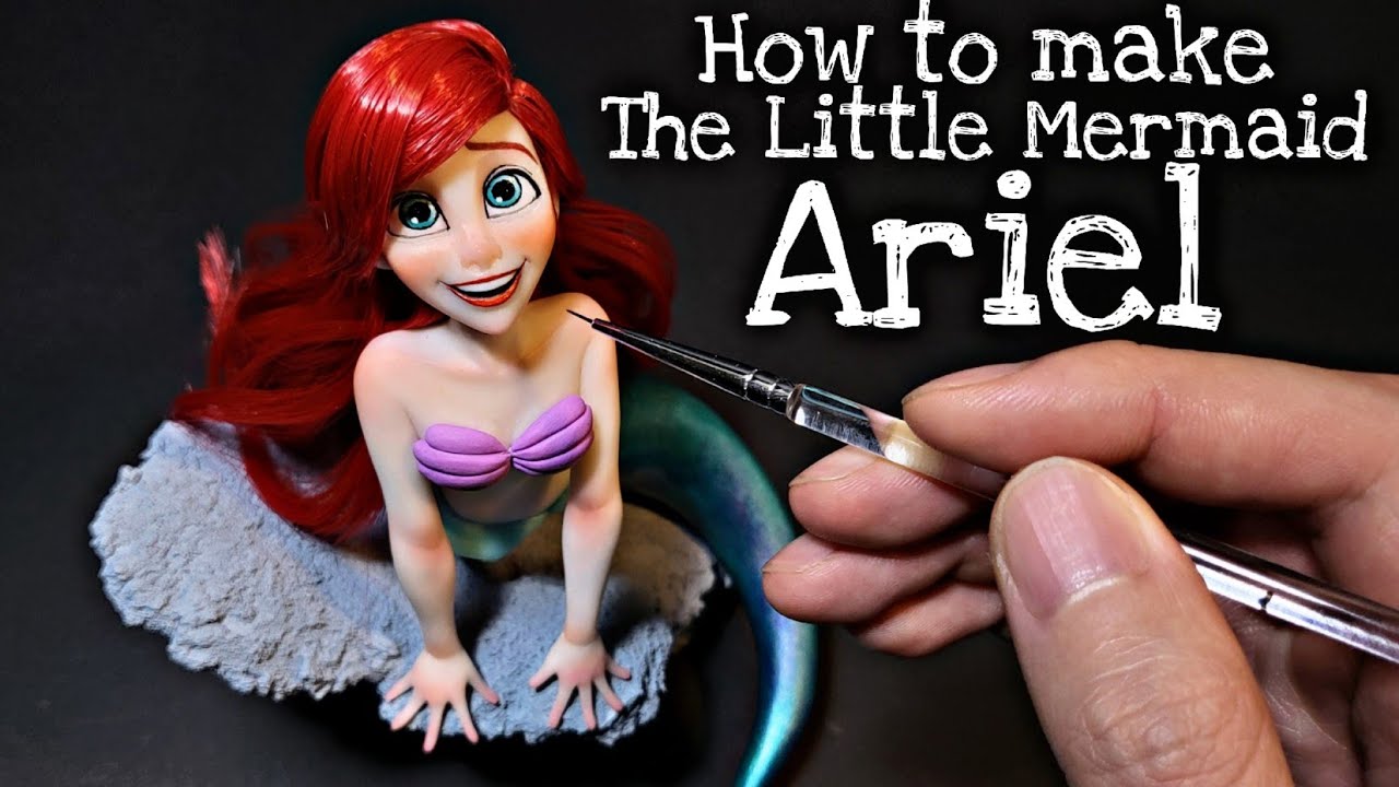 How to make The Little Mermaid Ariel (Part of your world) with clay
