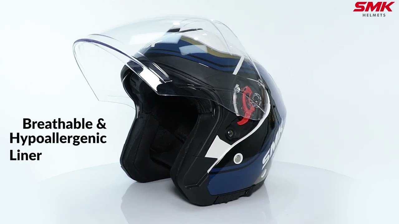 SMK GTJ Libero Open Face Helmets for Men & Women