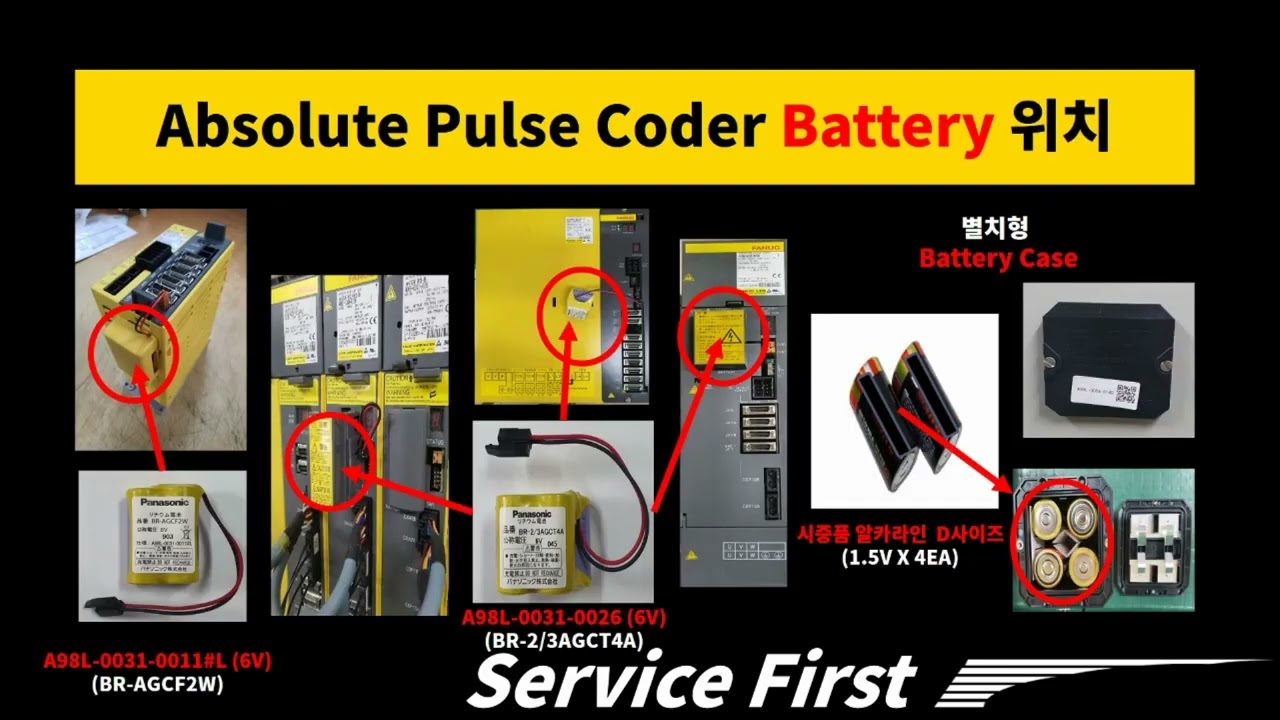 Absolute Pulse Coder Battery 교환 방법 YouTube