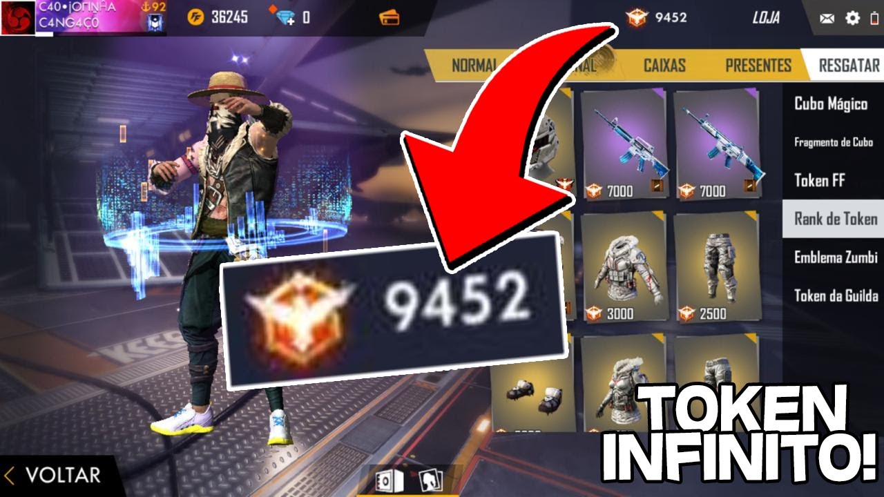 COMO GANHAR TOKEN DE RANK INFINITO NO FREE FIRE ...