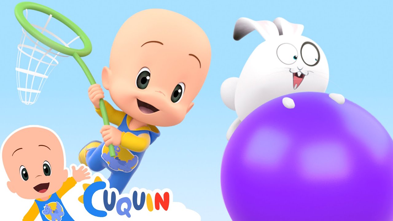 The purple ball | Cleo & Cuquin Educational Videos for Children
