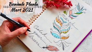 Bullet Journal Mart 2021| Kişisel Ajandanı Benimle Planla