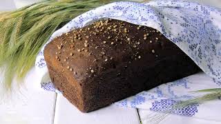 Быстрый ЗАВАРНОЙ РЖАНОЙ ХЛЕБ на Закваске!🌾//Quick CUSTARD RYE BREAD with Sourdough!