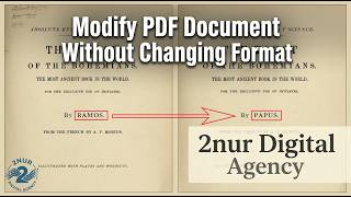 Modify PDF Without Changing Format at 2nur Digital Agency. #modify #pdf #without #changing #format