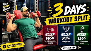 WEEK 3 BEGINNER WORKOUT SPLIT | Complete Gym Workout Plan for Beginners