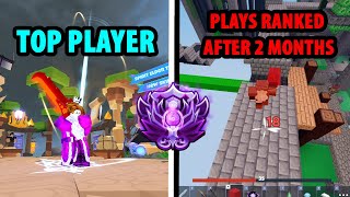 Retired Ranked Sweat Plays Rank Again After 2 Months... (Roblox Bedwars)