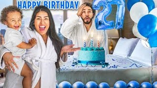 SURPRISING MY HUSBAND FOR HIS BIRTHDAY!! *cute reaction*