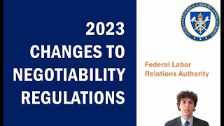 Negotiability Regulations Changes  October 2023