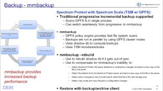 IBM Spectrum Protect 7.1.4 with Spectrum Scale mmbackup - Demo