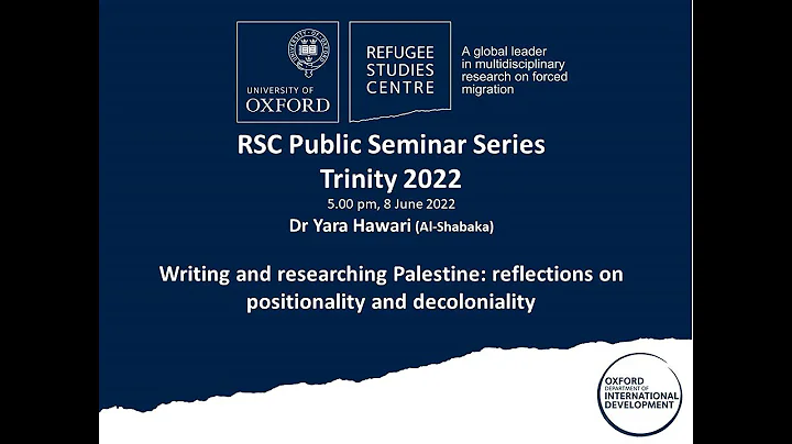 Writing and researching Palestine: reflections on ...