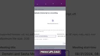 How to Upload and Summarize Meetings with AI Prompts