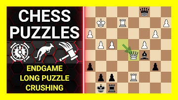 Chess Puzzles to Practice. Themes: Endgame, Long puzzle, Crushing. Learn Chess
