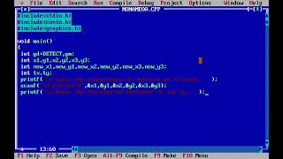 How to write a simple C program for two dimensional (2D) translation.