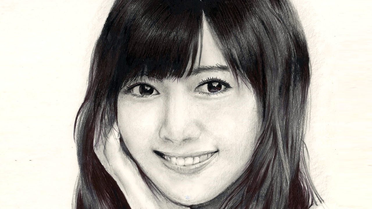 乃木坂46 白石麻衣 似顔絵 Shiraishi Mai Drawing Youtube