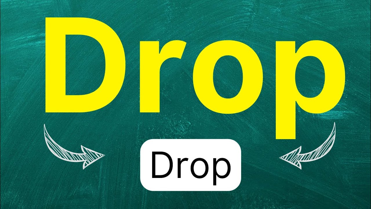 Cómo pronunciar: 'Drop' 'Dejar caer' 'Soltar' 'Caer' en inglés