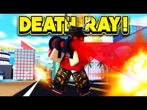 New Death Ray Destruction In Mad City Roblox Mad City Youtube - how to get death ray gun in mad city roblox youtube