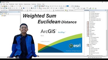 Pengaplikasian Overlay Weighted Sum dari data Euclidian Distance (Arcgis 10.5)