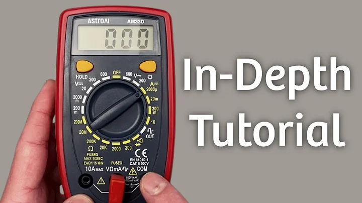 How to Use AstroAI AM33D Digital Multimeter 2000 Counts, with DC/AC Voltmeter and Ohm/Volt/Amp Meter
