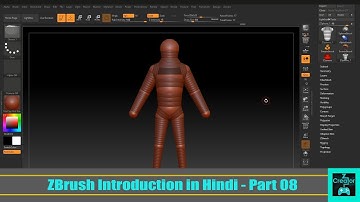Zbrush Introduction ( Zsphere in Zbrush ) in Hindi Part 08