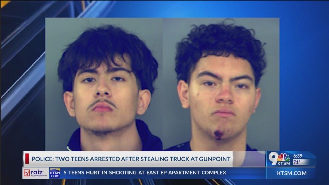 PD: Teens arrested after stealing truck at gunpoint - YouTube