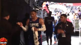 Russell Westbrook, Kawhi , James Harden \& Paul George Immediately After Clippers Win Over Hornets