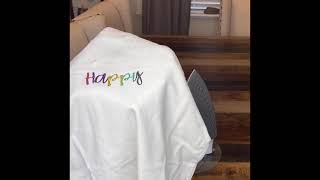 How to remove HTV (iron on vinyl) without using chemicals
