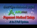 Affxnet Payment Method Setup | Tipalti Payment Method Setup | affxnet Payonner payment method setup