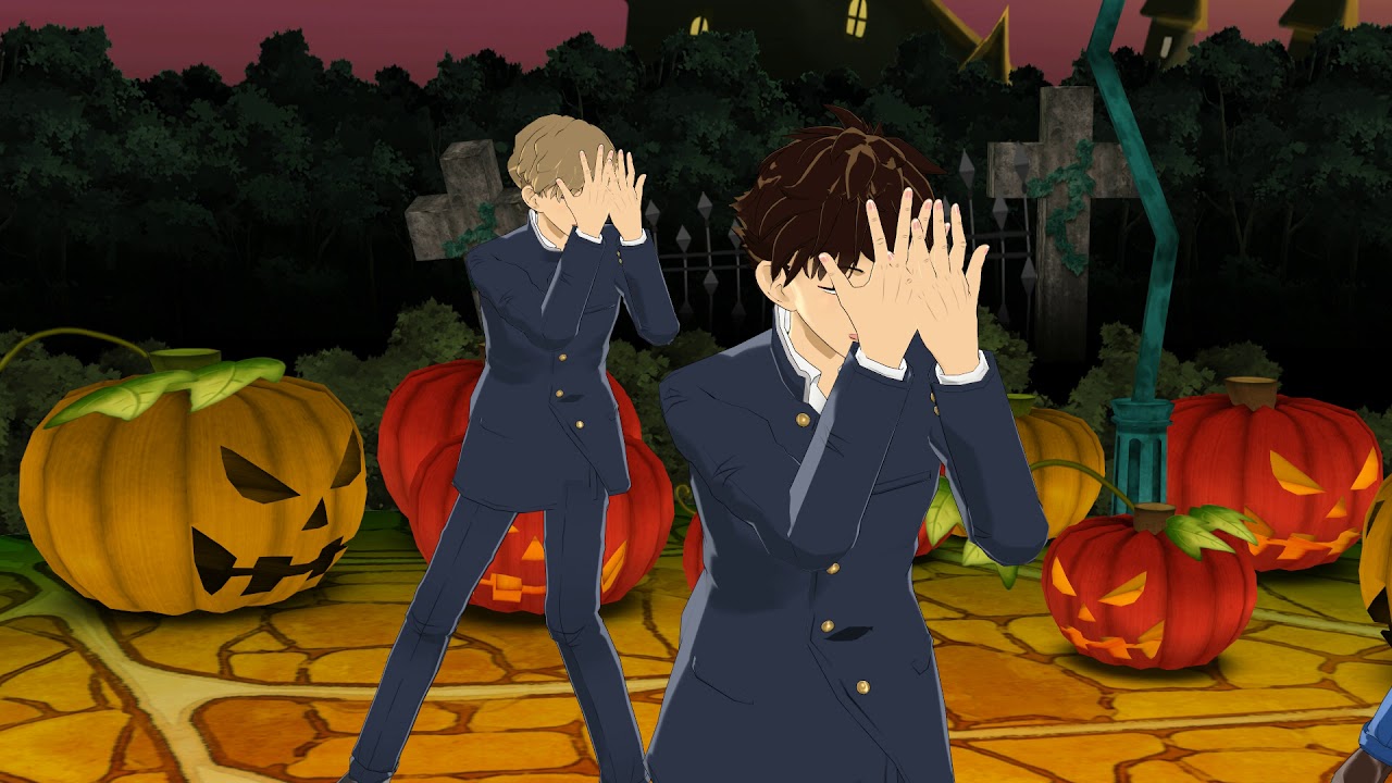MMD】Happy Halloween【白馬探/黒羽 快斗/服部 平次/工藤 新一】 - YouTube