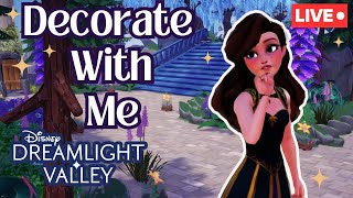 🔴 DECORATE WITH ME in Disney Dreamlight Valley