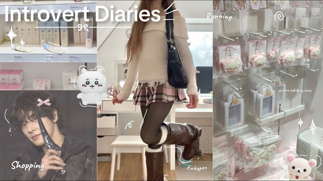 Introvert Diaries 𐙚⋆.˚ || Positive talk, Running ,Shopping, Enhypen and cute stuff🎀⭐️